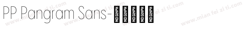 PP Pangram Sans字体转换